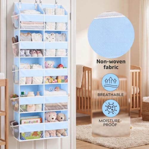 Blue Over the Door Organizer 5 Tiers