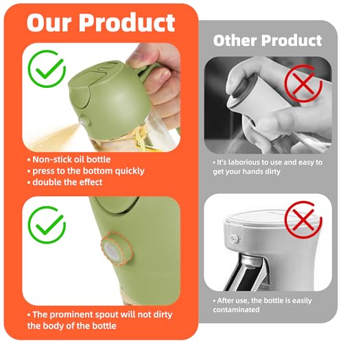 16oz 470ml Glass Olive Oil Sprayer for Cooking