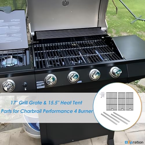 17" Grill Grate and Heat Plate for Charbroil Performance 4