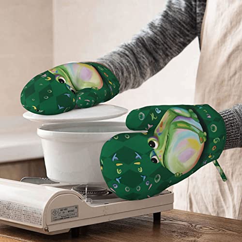 Cute Frog Oven Mitts and Pot Holders Sets of 2