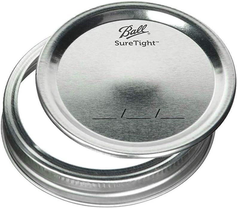 Ball Regular Mouth Glass Mason Jars with Lids and Bands, Used for Canning (Quart, 32 Ounce (Pack of 6))