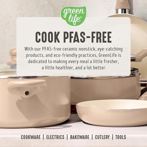 2QT Ceramic Nonstick Saucepan with Lid