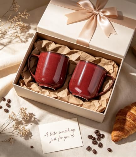 Ceramic Coffee Mugs Set of 6 (6 Count)