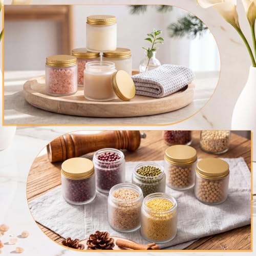 24 Pcs 4oz Glass Jars (24 Count)