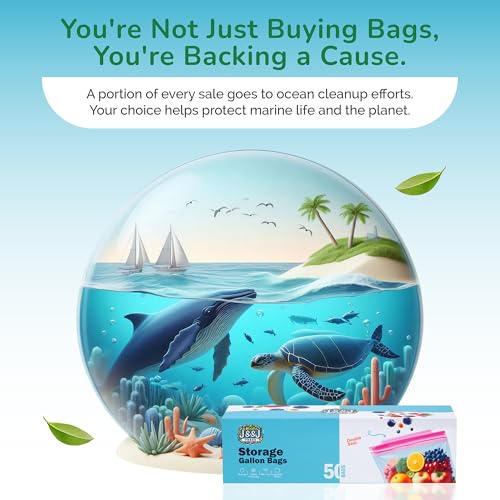 Gallon Freezer Bags 50 Count