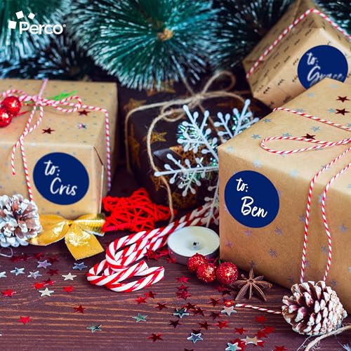 Dark Blue Round Circle Dot Sticker 3
