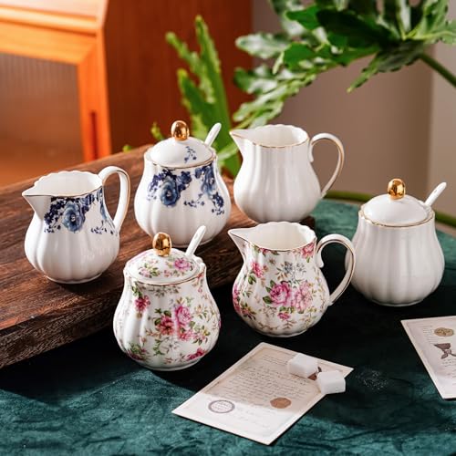 Ceramic Sugar and Creamer Set