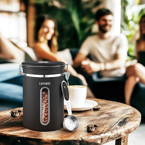 Airtight Coffee Canister 38oz Stainless Steel