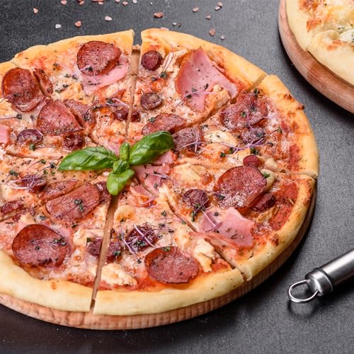 7.7" Thick Cordierite Pizza Stone Baking Board for Ooni Karu 16 Pizza Oven (2 Count)