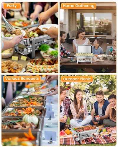 Chafing Dishes for Buffet 2 Pack (2 Count)