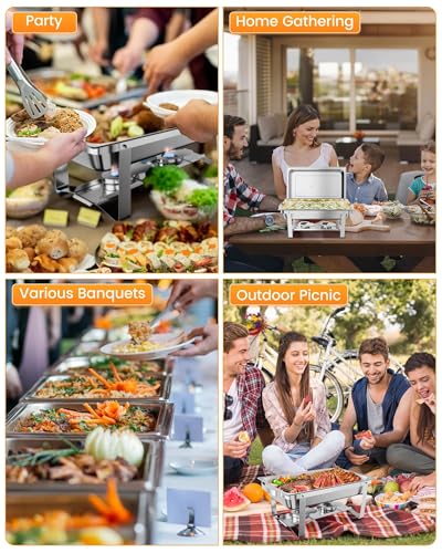Chafing Dishes for Buffet 2 Pack (2 Count)