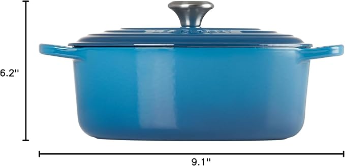 Le Creuset Enameled Cast Iron Signature Oval Dutch Oven, 5 qt, Marseille