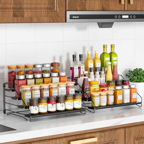 2 Pack Spice Rack Organizer for Cabinet