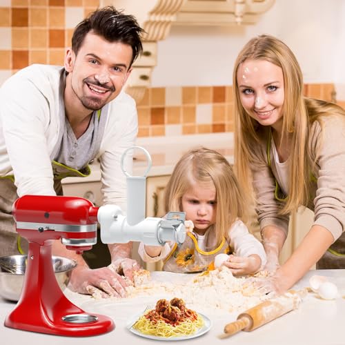 Pasta Maker Attachment for Kitchenaid Stand Mixer with 6 Different Shapes of Pasta Outlet