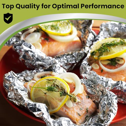 500 Pre Cut Aluminum Foil Sheets (500 Count)