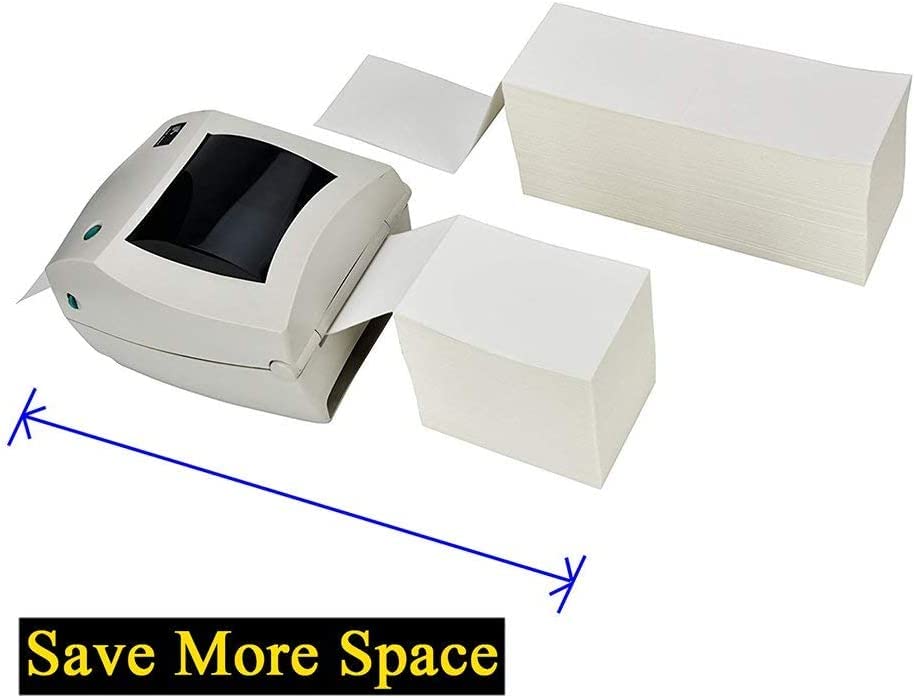 Fanfold 4 x 6 Direct Thermal Shipping Labels with Perforations