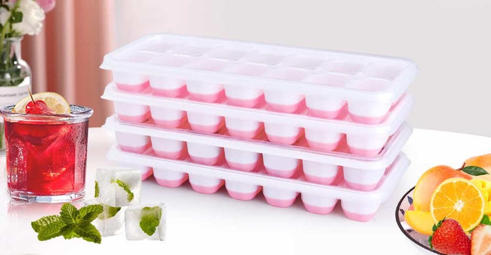 Silicone Ice Cube Tray (4 Count)