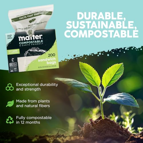 Compostable Sandwich Bags (200 Count)