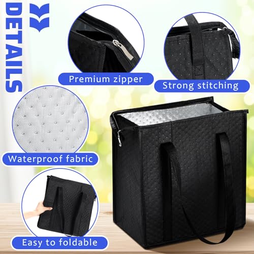 4 Pcs Insulated Grocery Bags Reusable (4 Count)