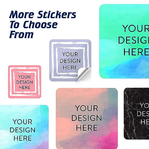 100 Custom Vinyl Stickers (100 Count)