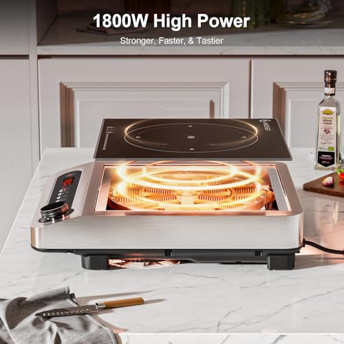 1800W Commercial Induction Cooktop
