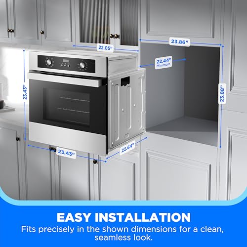 24" Single Electronic Wall Oven
