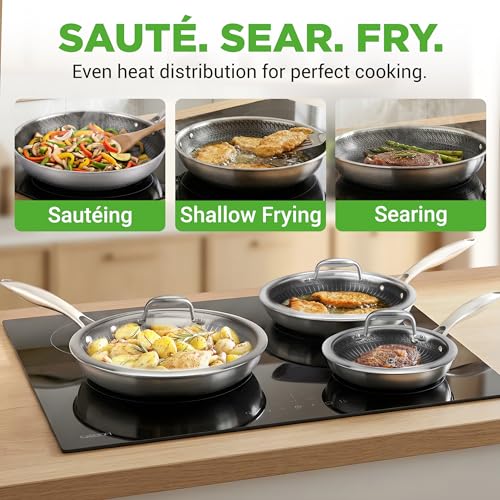 7 Piece Cookware Set Stainless Steel