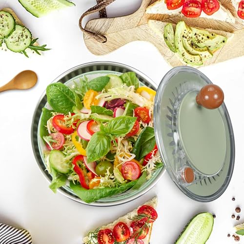 Stainless Steel Salad Spinner Large