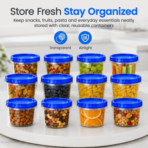 Freezer Storage Containers with Lids (12 Count)