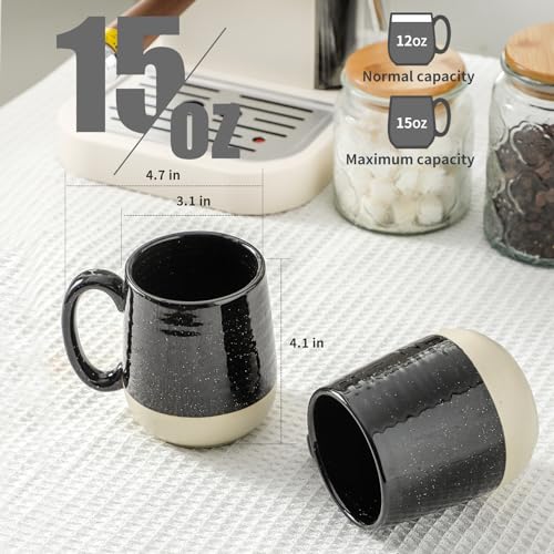 Ceramic Coffee Mugs Set (4 Count)