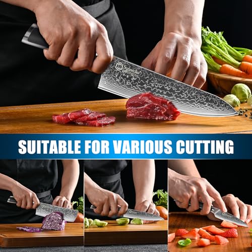 Damascus Kitchen Knife Set 4 Piece (4 Count)