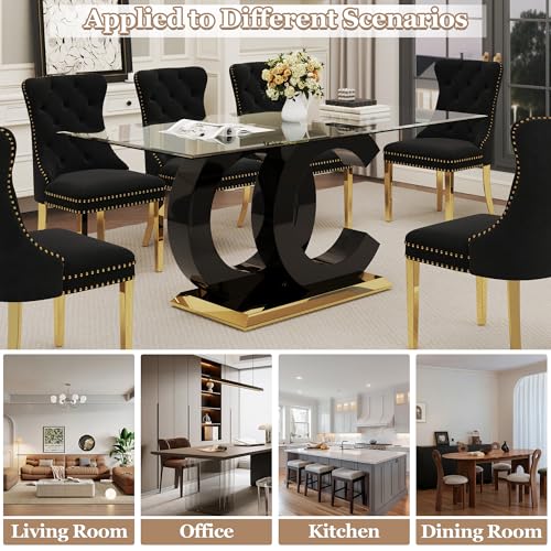7 Piece Glass Dining Table Set for 6 (7 Count)