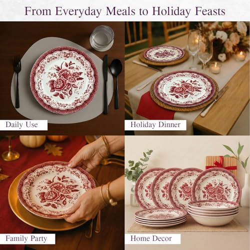 12 Piece Porcelain Dinnerware Set for 4