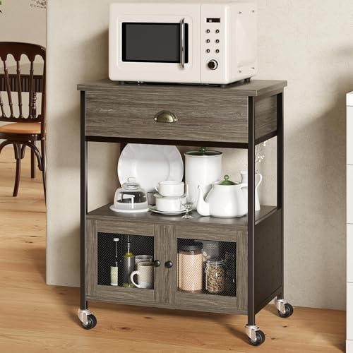 Coffee Bar Cart Cabinet