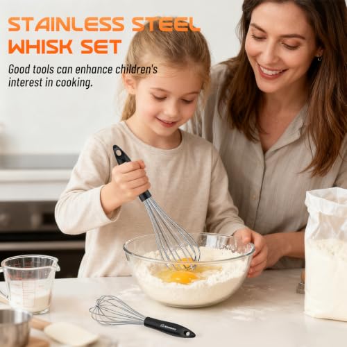 Whisk Set 8" 10" Kitchen Whisk