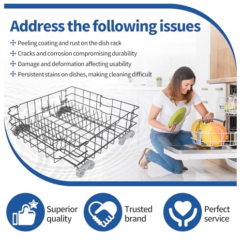 WD28X25960 Replacement Lower Dishwasher Rack Compatible with GE