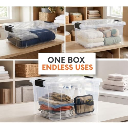 Storage Bins with Lids (3 Count)