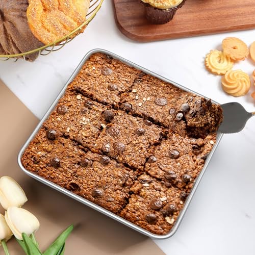 8 Inch Square Baking Cake Pan Set of 4 (9.74 Count)