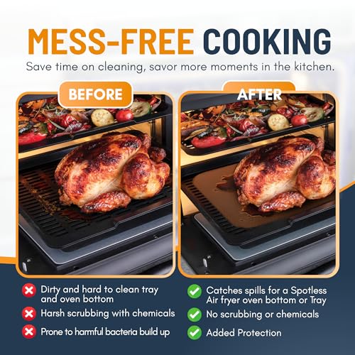 Toaster Oven Liners for Bottom of Oven (2 Count)