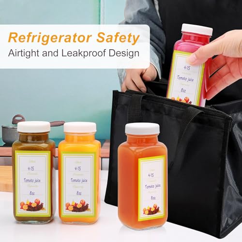 Juice Bottles With Caps 8 oz (12 Count)