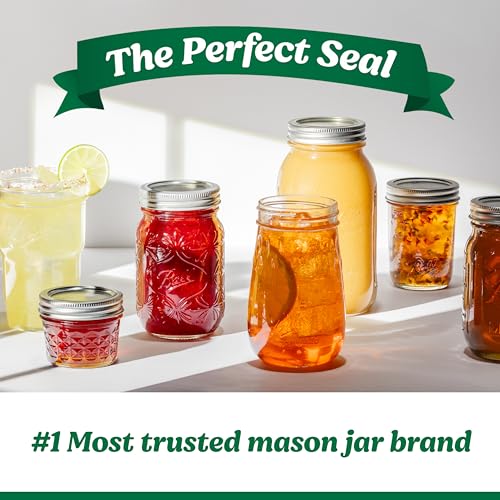 Glass Mason Jars Regular Mouth 16oz (12.1 Count)