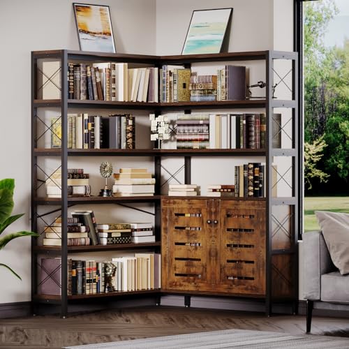 6 Shelf Corner Bookshelf