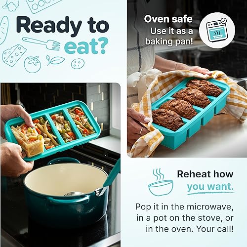 1 Cup Silicone Freezer Molds with Lids (2 Count)