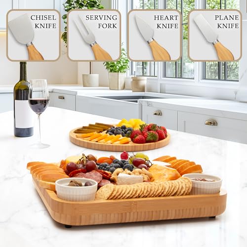 Premium Bamboo Charcuterie Board