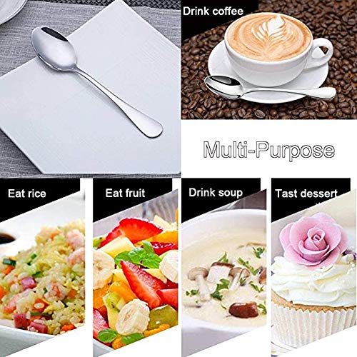 Demitasse Espresso Spoons Mini Coffee Tiny Stainless Steel Small (10 Count)
