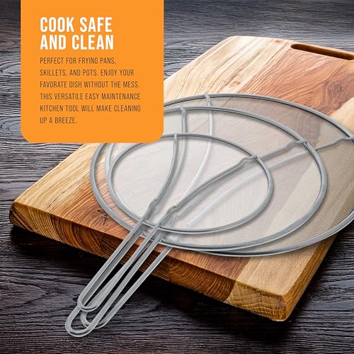 Set of 3 Stainless Steel Splatter Screen (3 Count)