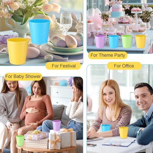 36 Pcs Kids Plastic Cups 8 oz Drinking Toddler Cups (36 Count)