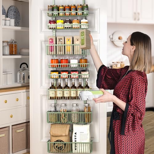 Sage Green Over The Door Pantry Organizer