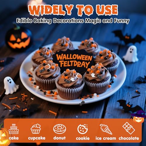 Edible Pumpkin Sprinkles for Cake Decorating (4.5 Ounce)