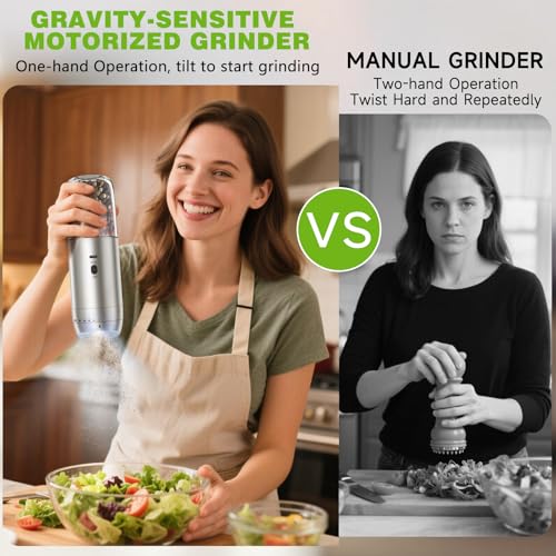 Electric Salt and Pepper Grinder Set (2 Count)